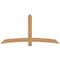 Ekena Millwork Bellingham Timber Gable Bracket, Western Red Cedar, 84"W x 42"H x 3 1/2"D x 5 1/2"F, 12/12 Pitch GBW084X42X0406BEL00SWR - alternate 1